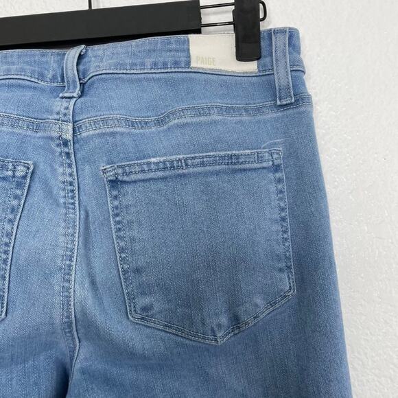 Paige Womens Jeans Size 27 Blue Denim Hoxten Ankle Skinny Leg Light Wash - Picture 12 of 16